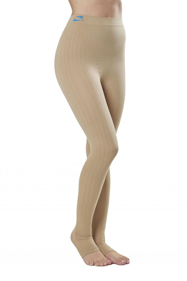 Mallas beige compresion